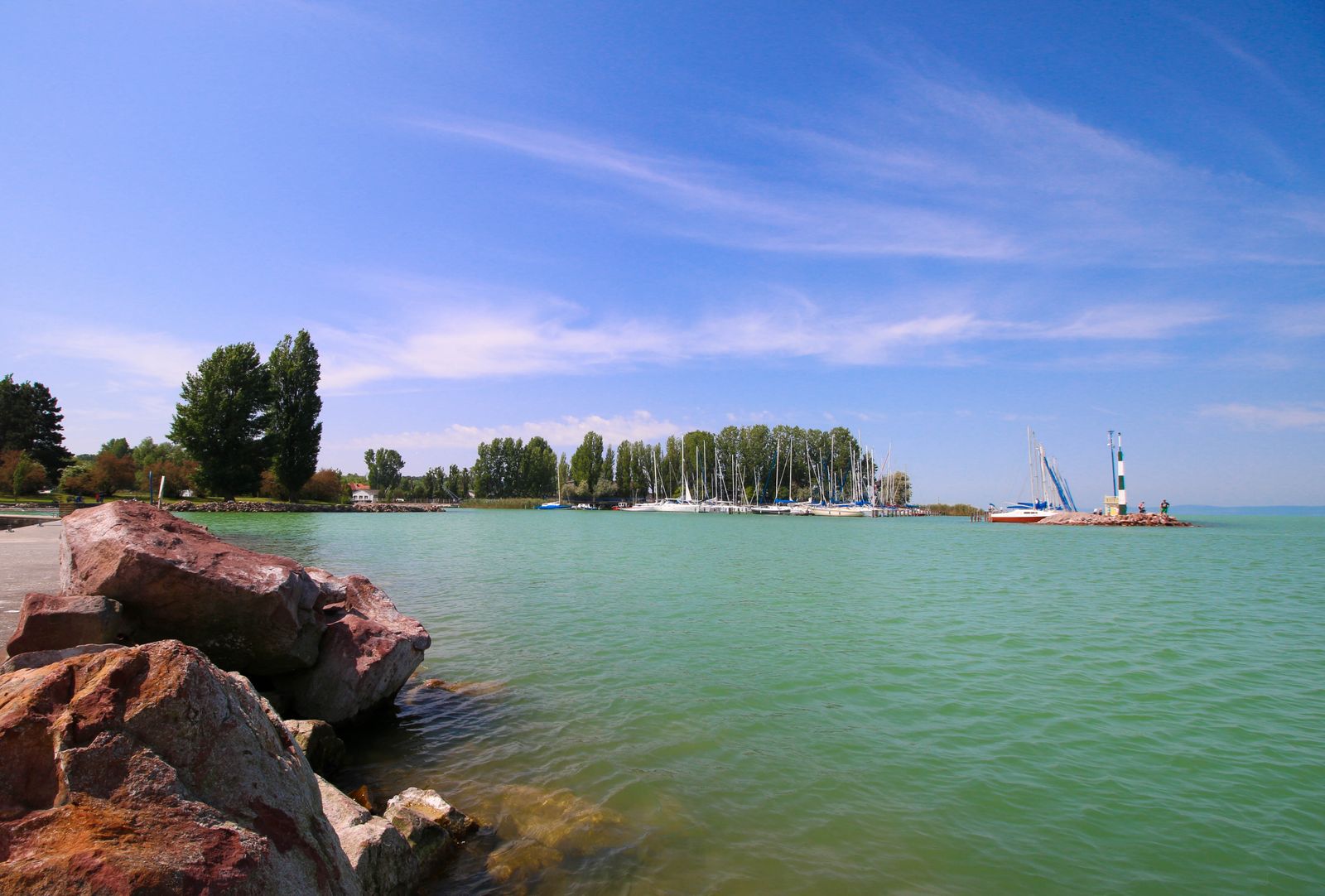 Marina on Lake Balaton, Hungary