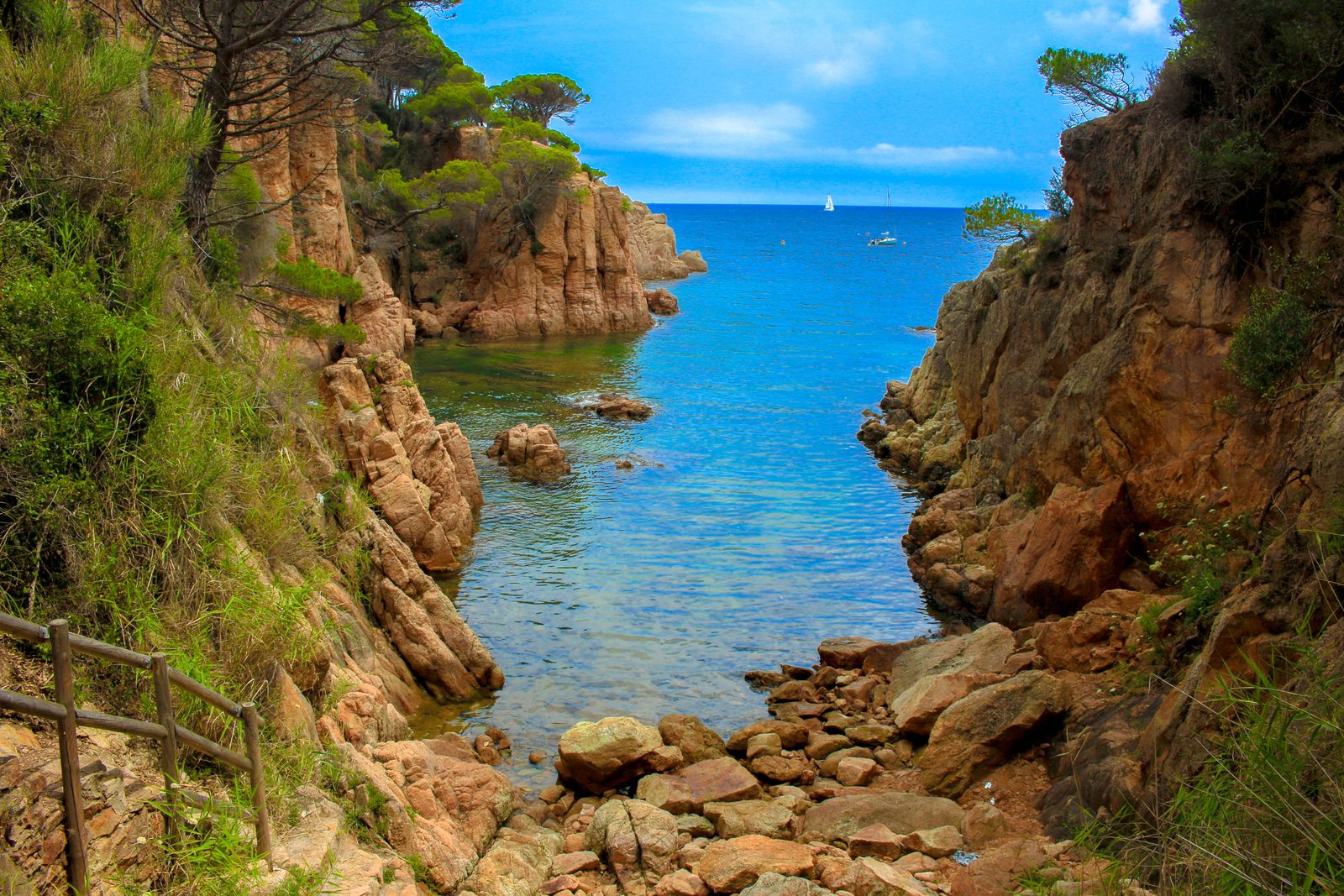 Rocky cove on the Costa Brava, Spain