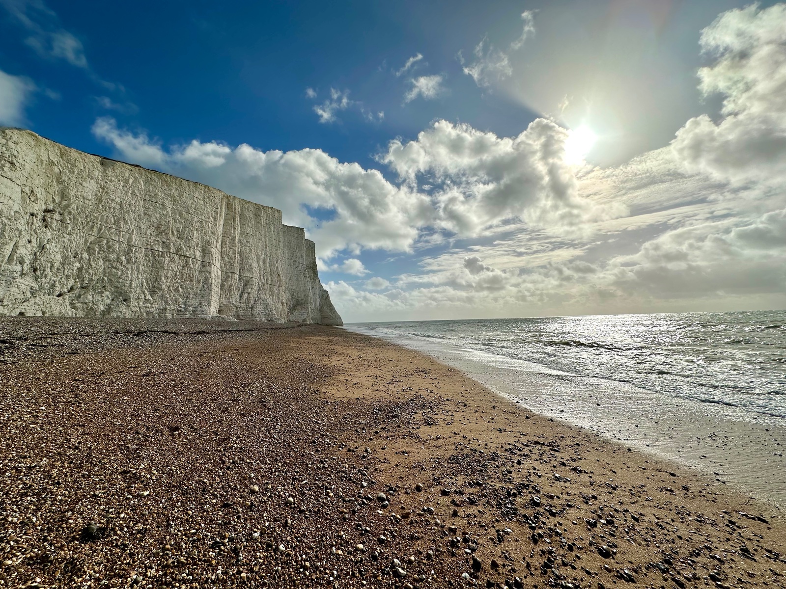 Chalk cliffs of the Seven Sisters, Seaford, England